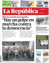 Portada de La Republica (Perú)