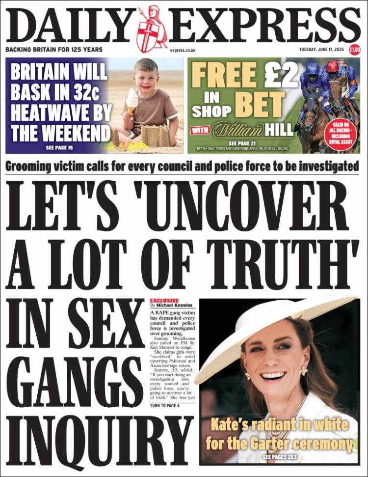 Portada de Daily Express (United Kingdom)