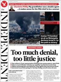 Portada de The Independent (United Kingdom)