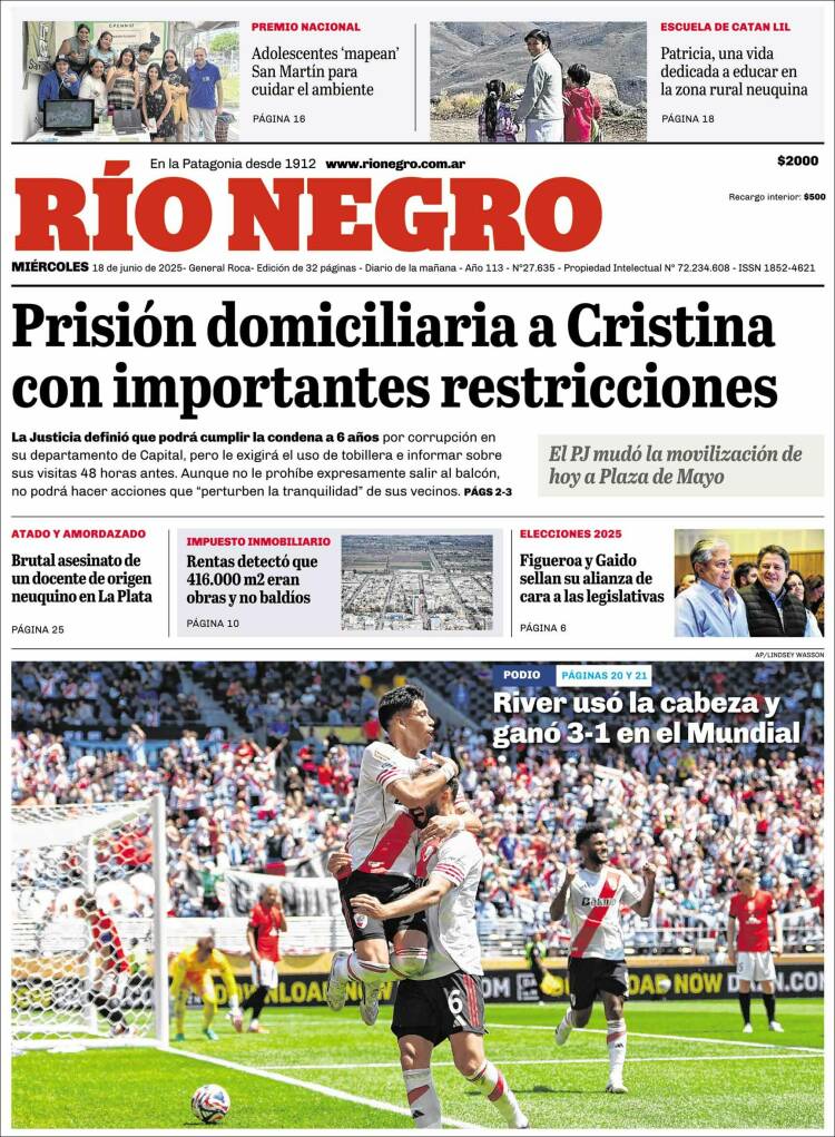 Portada de Rio Negro (Argentina)