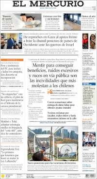 Portada de El Mercurio (Chile)