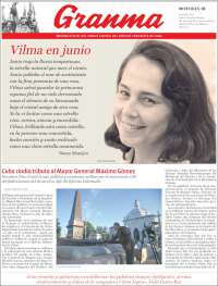 Portada de Granma (Cuba)