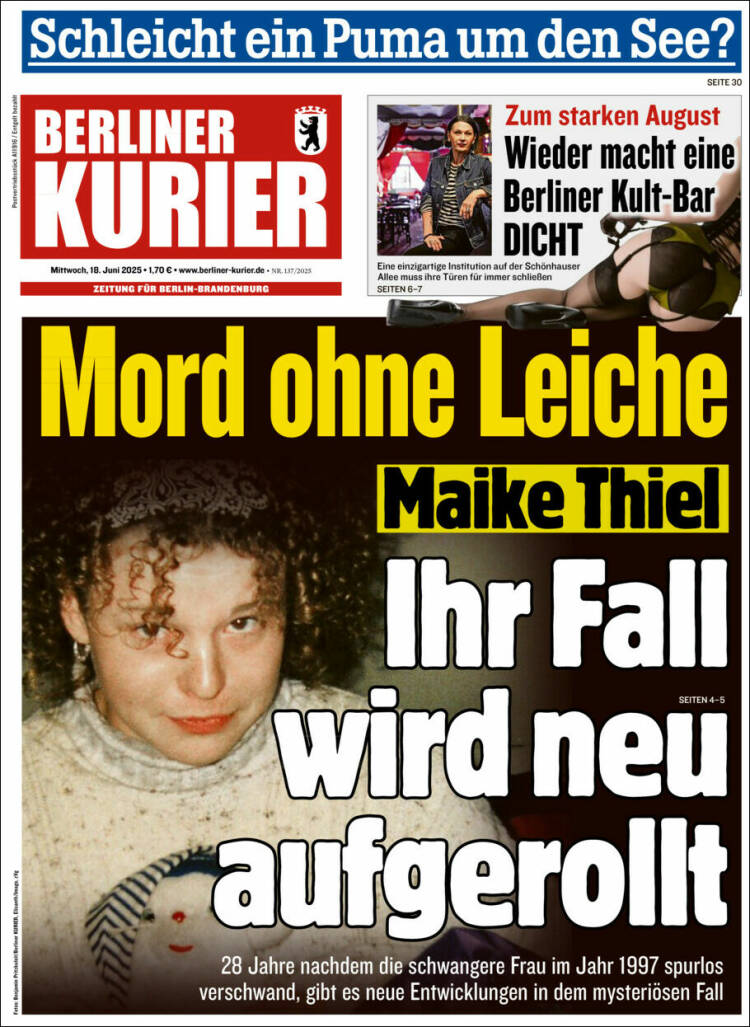 Portada de Berliner Kurier - Startseite BK (Germany)