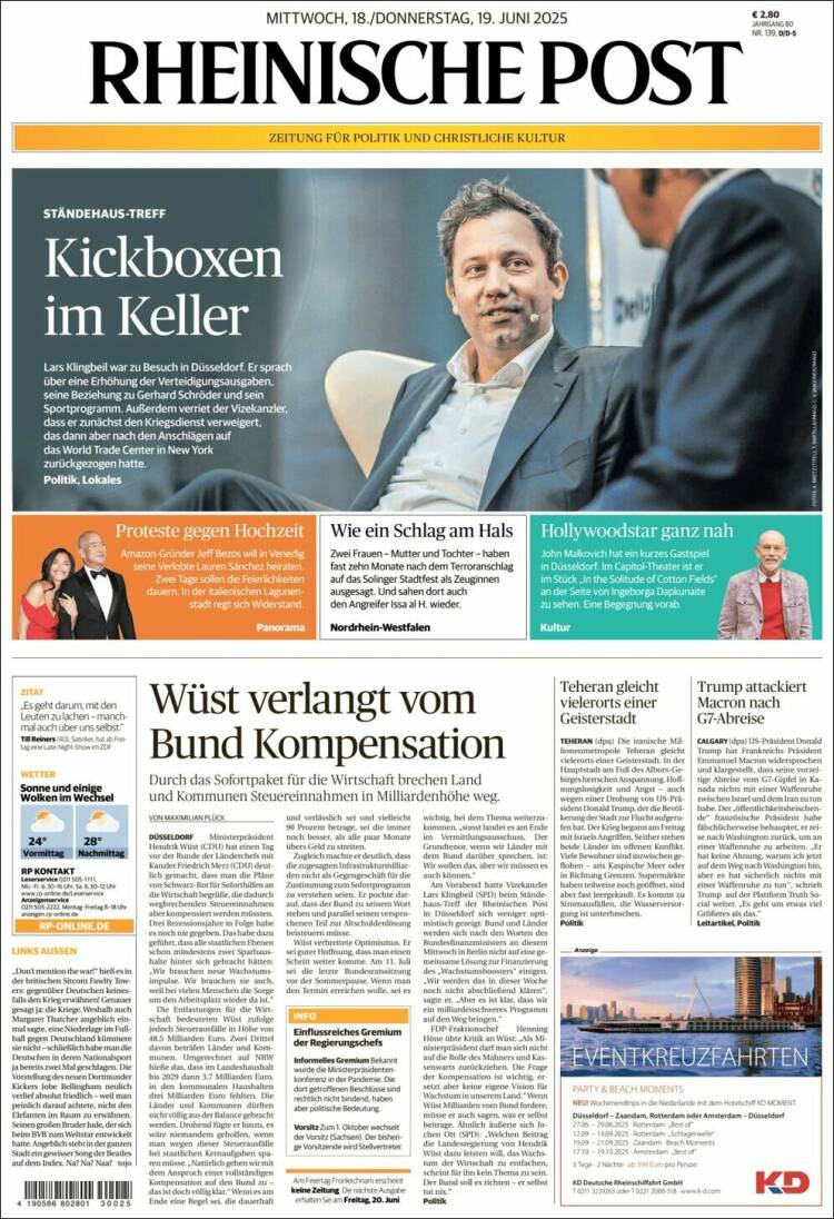 Portada de Rheinische Post (Germany)