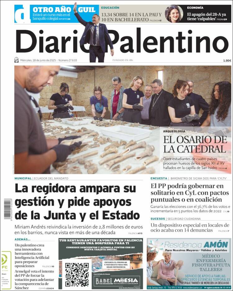 Portada de Diario Palentino (Spain)