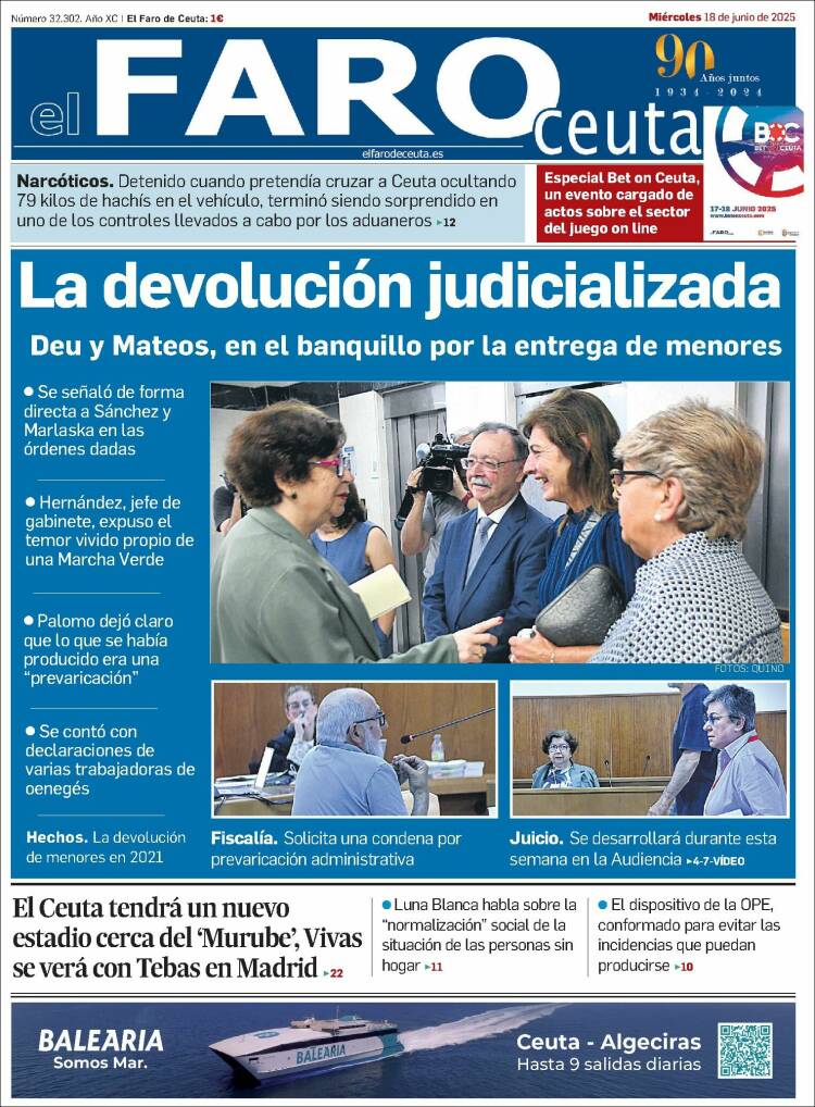 Portada de El Faro de Ceuta (Spain)