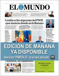 Portada de El Mundo (Spain)