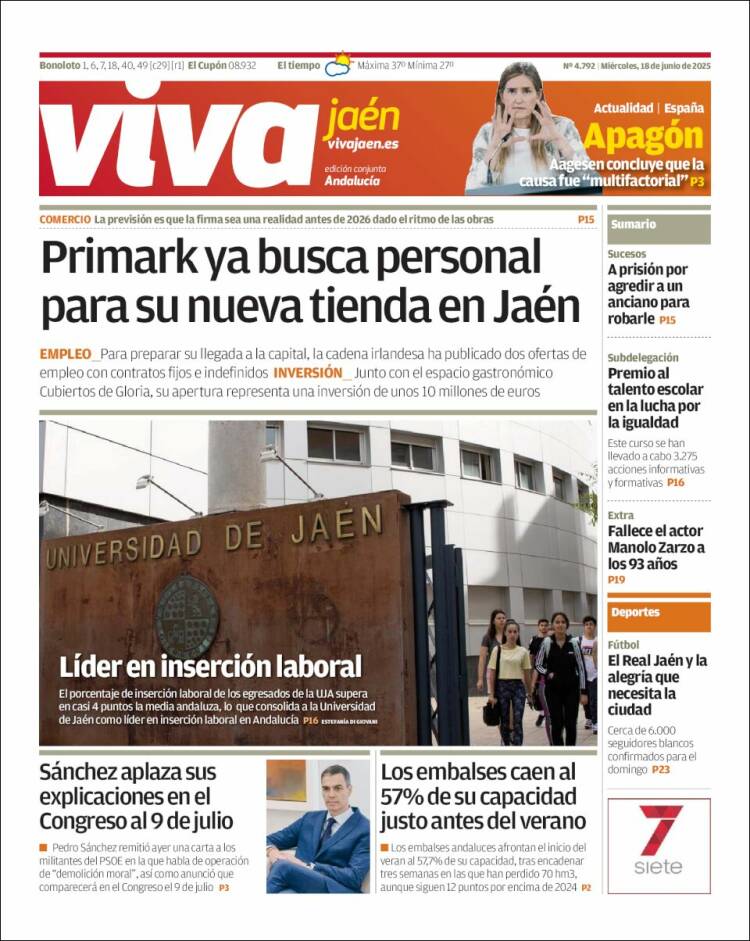 Portada de Viva Jaén (España)