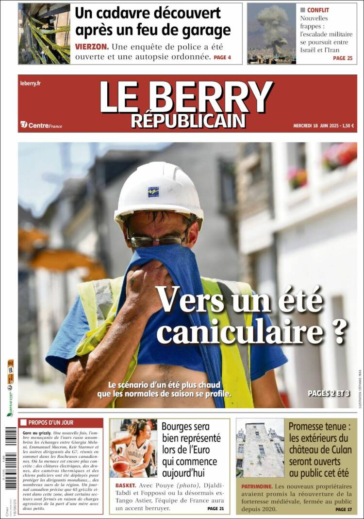 Portada de Berry Republicain (France)