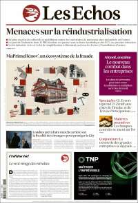 Portada de Les Echos (Francia)