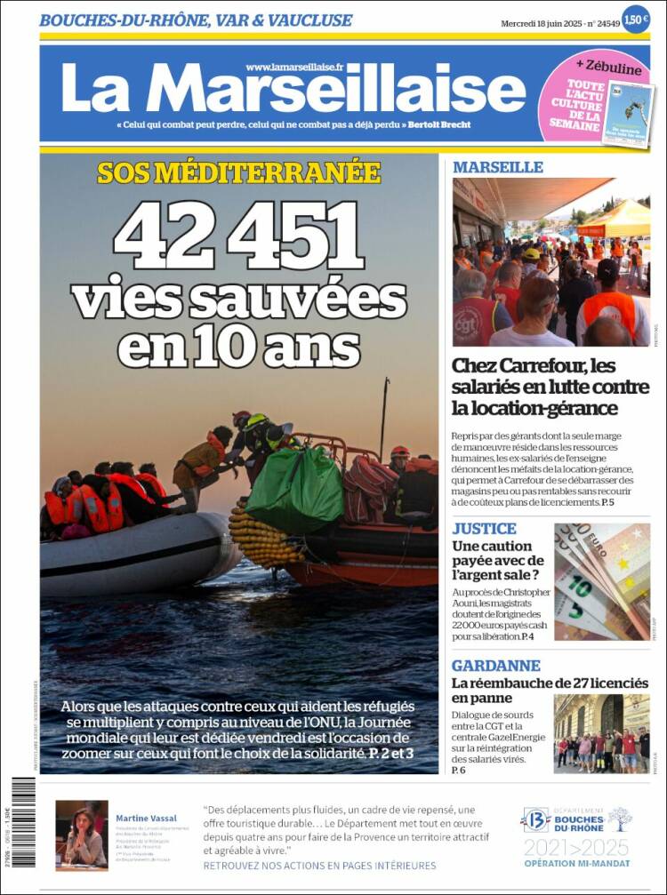 Portada de La Marseillaise (France)