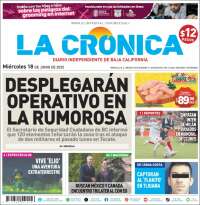 Portada de La Crónica de Baja California (Mexico)