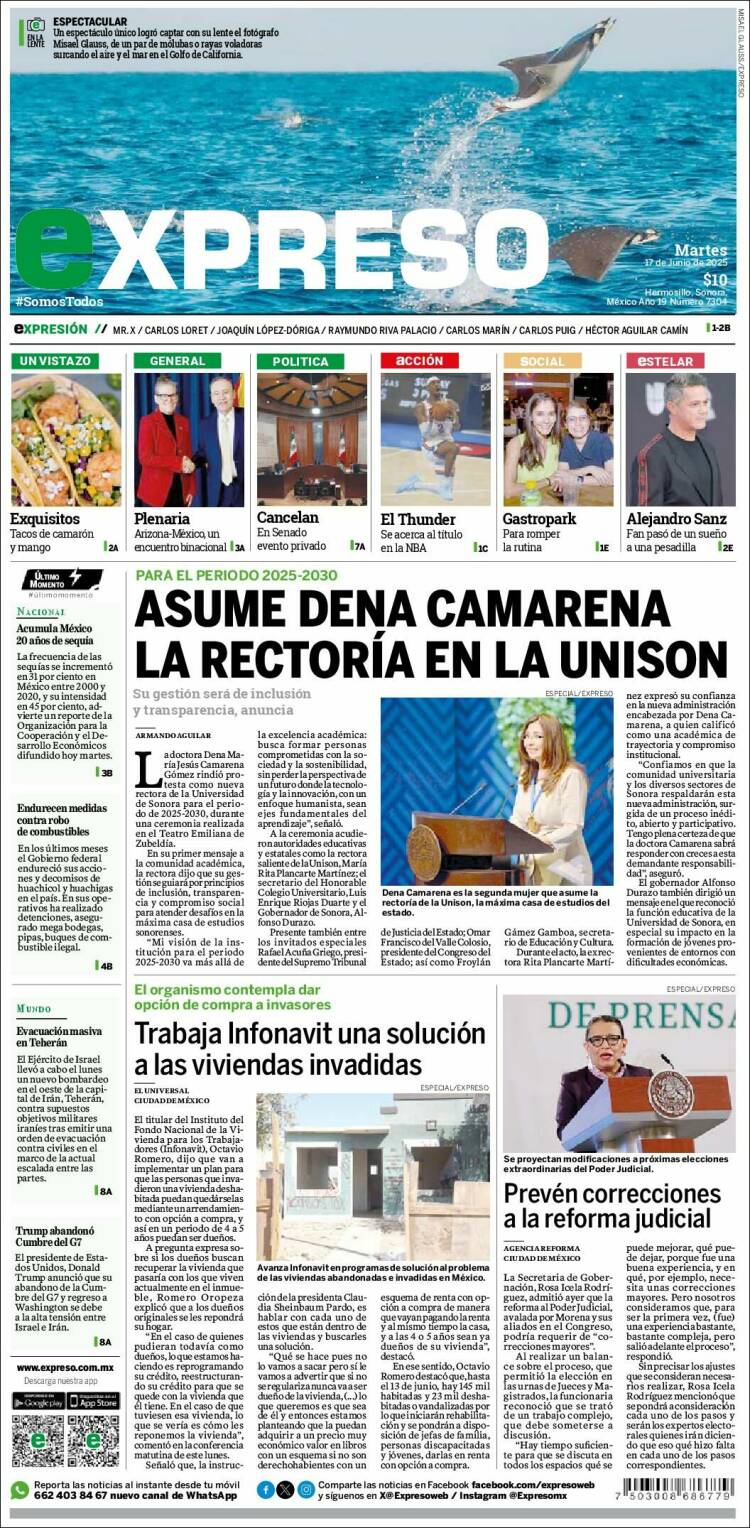 Portada de Expreso (México)