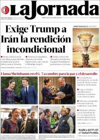 Portada de La Jornada (Mexico)