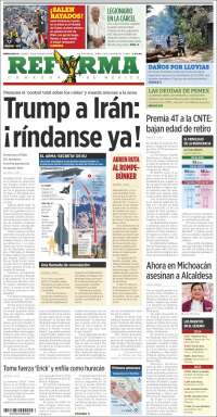 Portada de Reforma (Mexico)