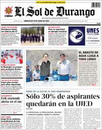 Portada de El Sol de Durango (Mexico)