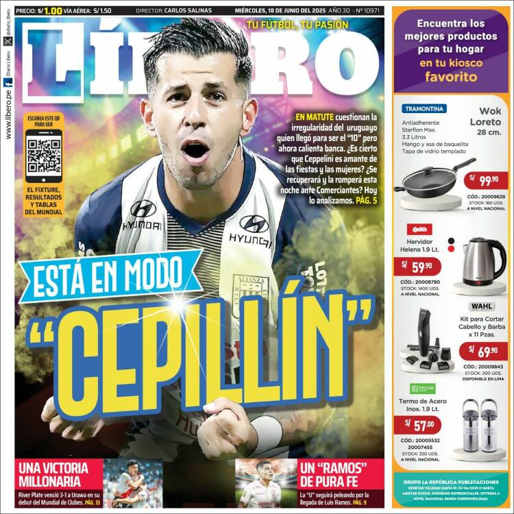 Portada de Líbero (Perú)