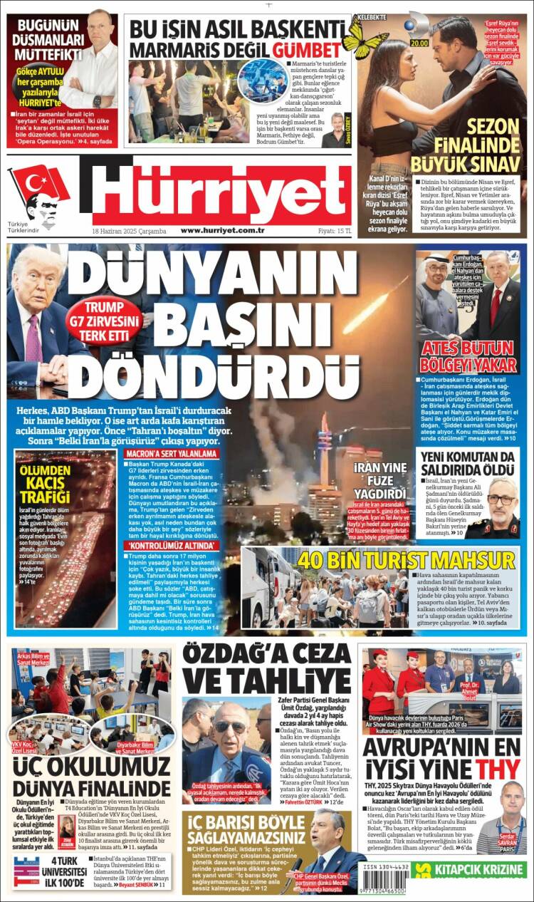 Portada de Hürriyet (Turkey)