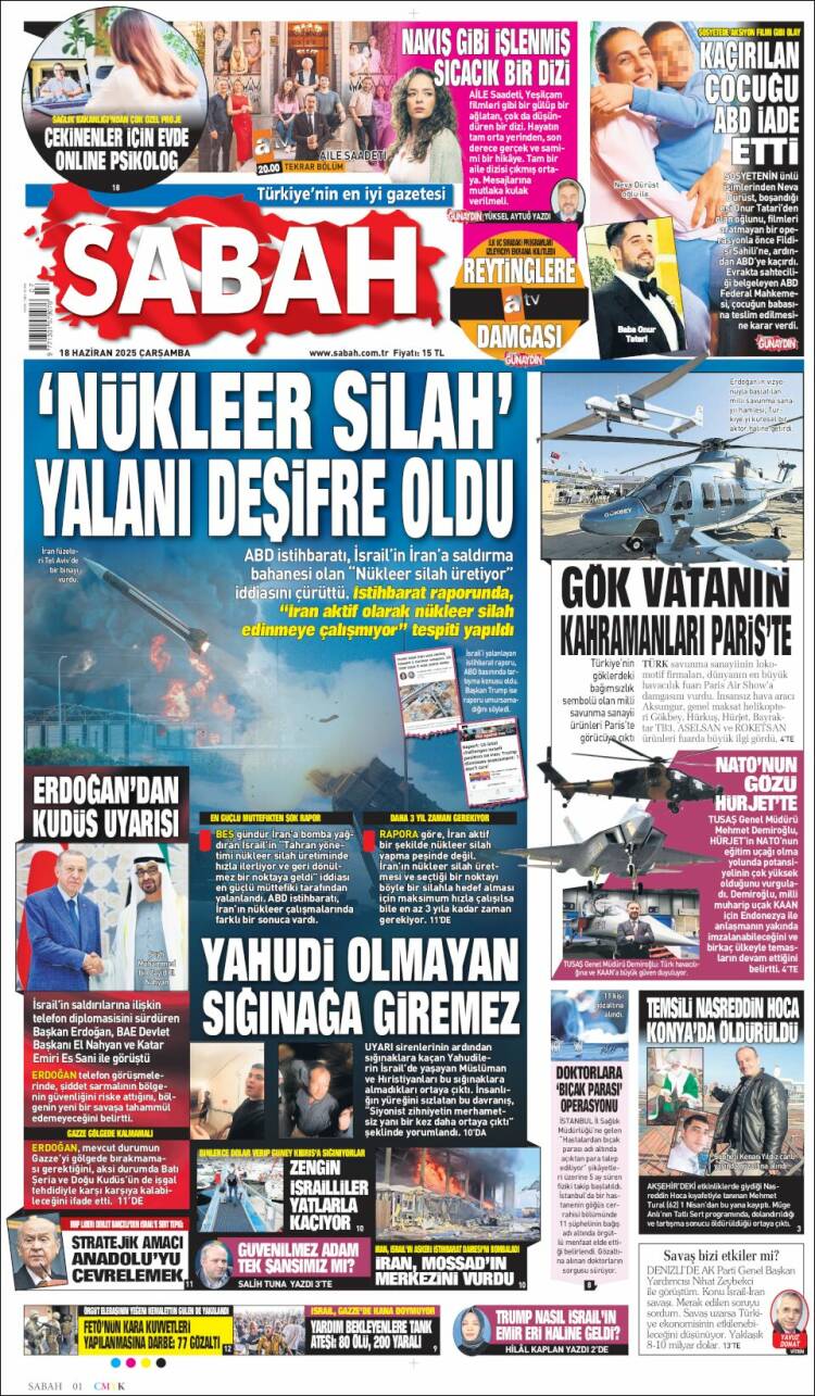 Portada de Sabah (Turkey)