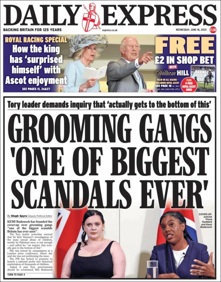 Portada de Daily Express (United Kingdom)