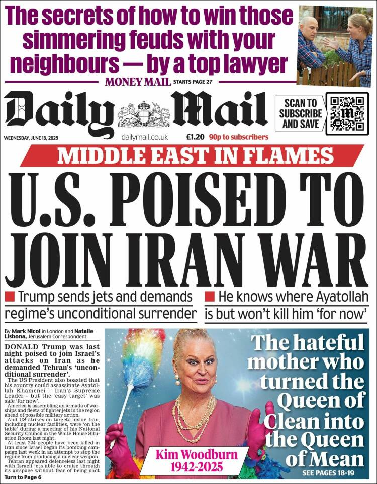 Portada de Daily Mail (United Kingdom)