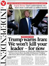 Portada de The Independent (United Kingdom)