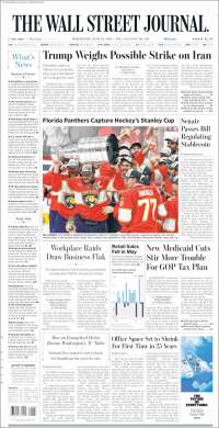Portada de Wall Street Journal (USA)