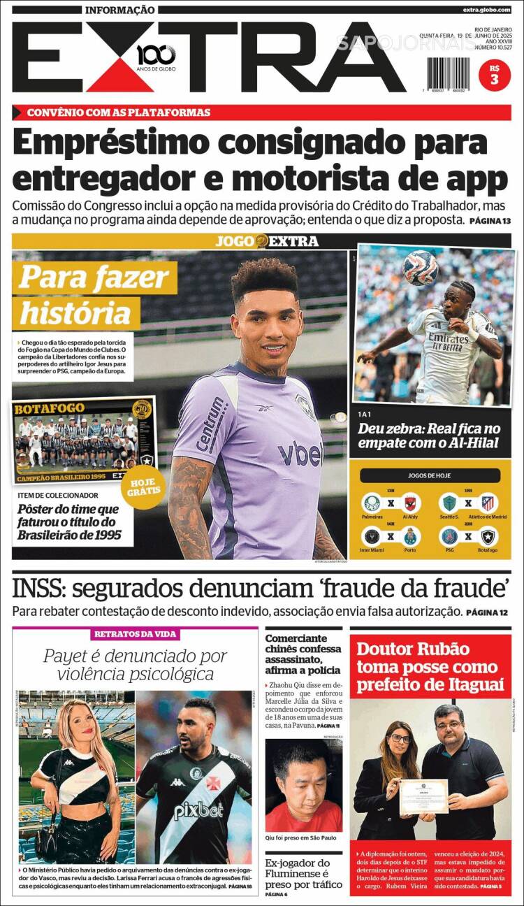 Portada de Extra (Brasil)