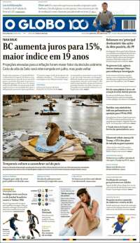 Portada de O Globo (Brasil)