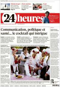 Portada de 24 Heures (Switzerland)