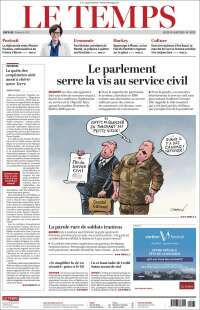 Portada de Le Matin (Switzerland)