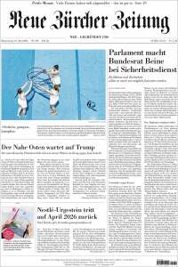 Portada de Neue Zürcher Zeitung (Switzerland)