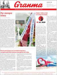 Portada de Granma (Cuba)