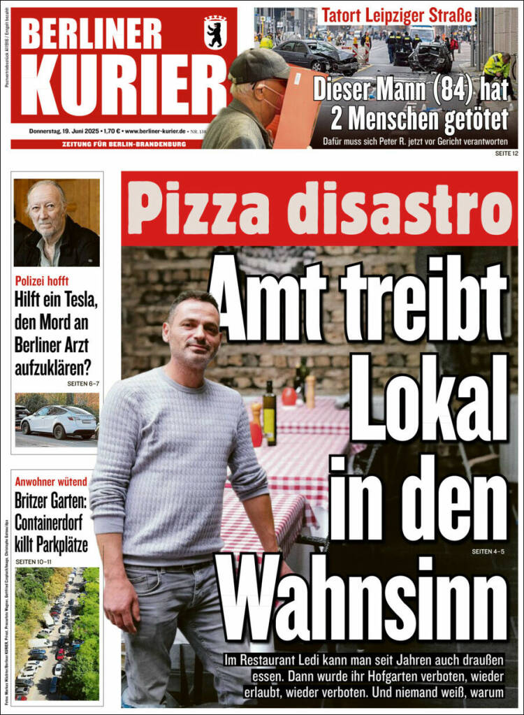 Portada de Berliner Kurier - Startseite BK (Germany)