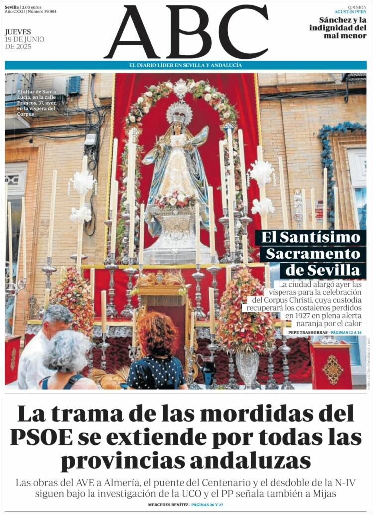 Portada de ABC - Sevilla (Spain)
