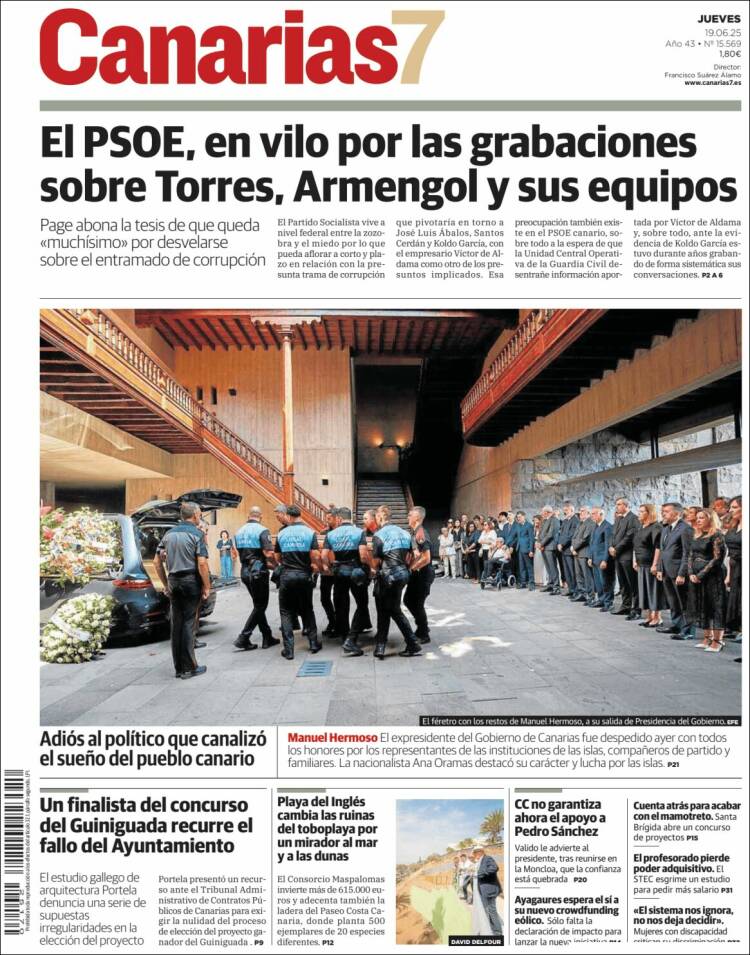 Portada de Canarias 7 (Spain)