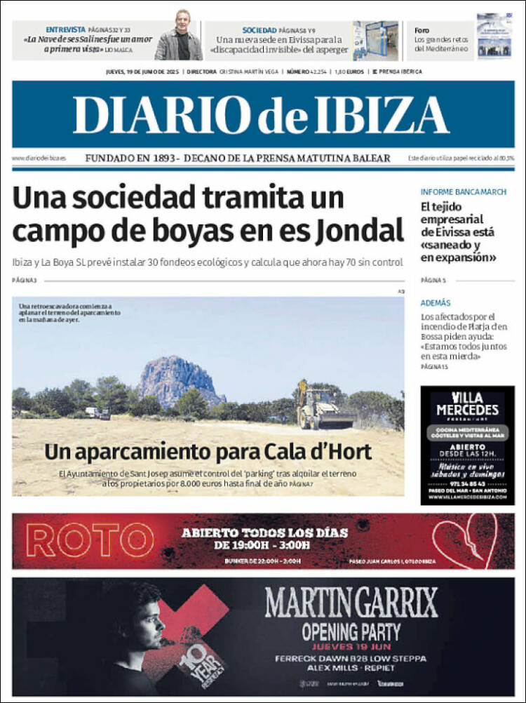 Portada de Diario de Ibiza (Spain)