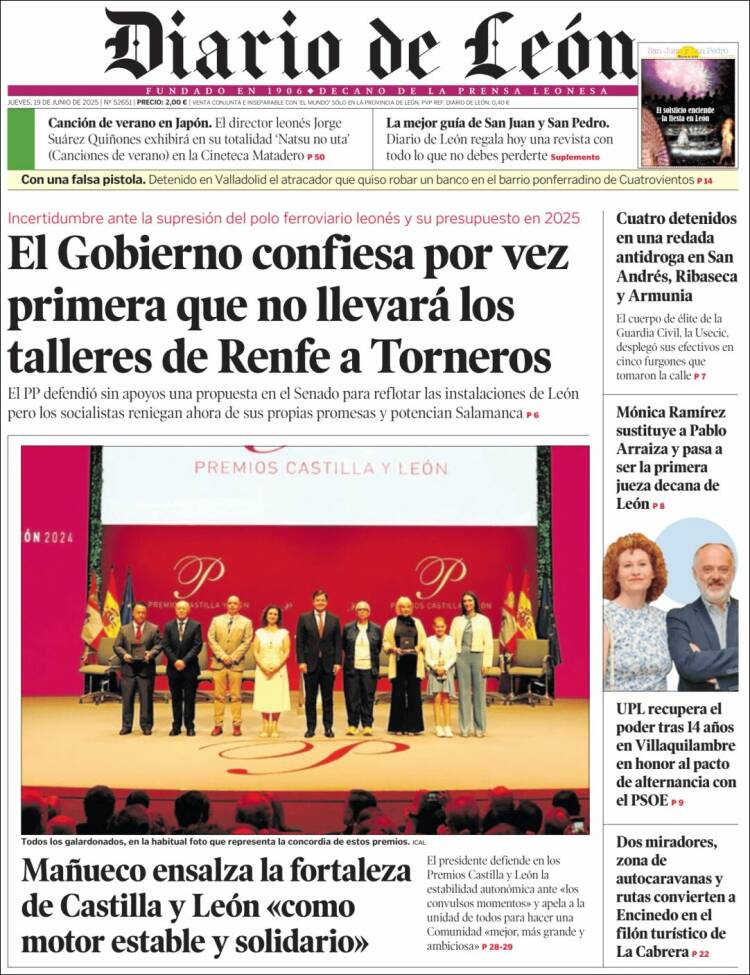 Portada de Diario de León (Spain)