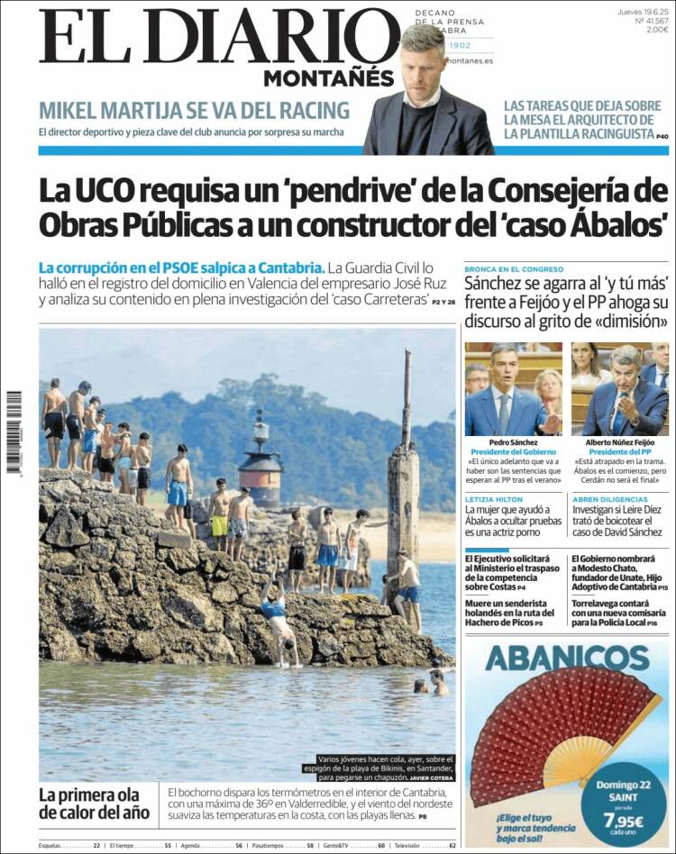 Portada de El Diario Montañés (Spain)