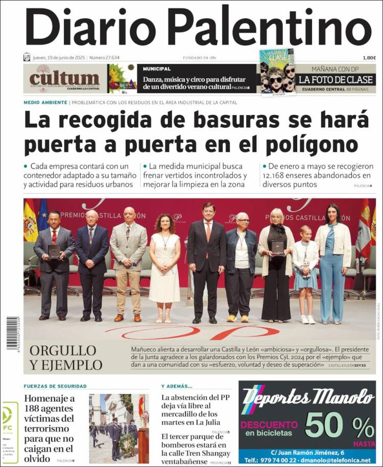 Portada de Diario Palentino (Spain)