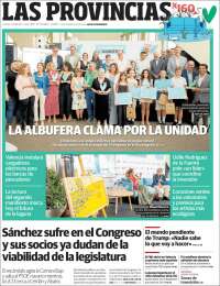 Portada de Las Provincias (Spain)