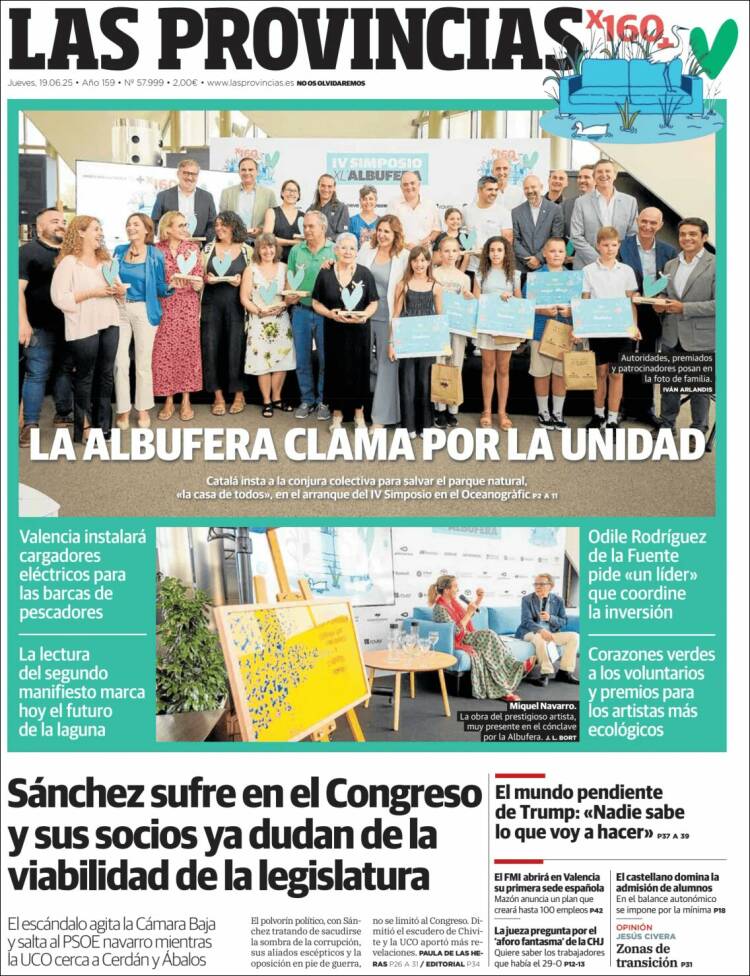 Portada de Las Provincias (Spain)