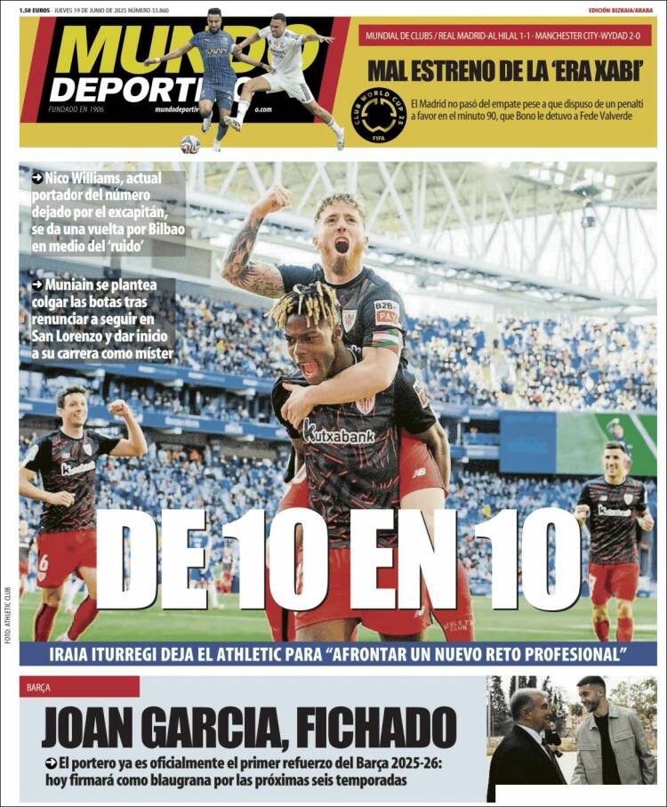 Portada de Mundo Deportivo Bizkaia (Spain)