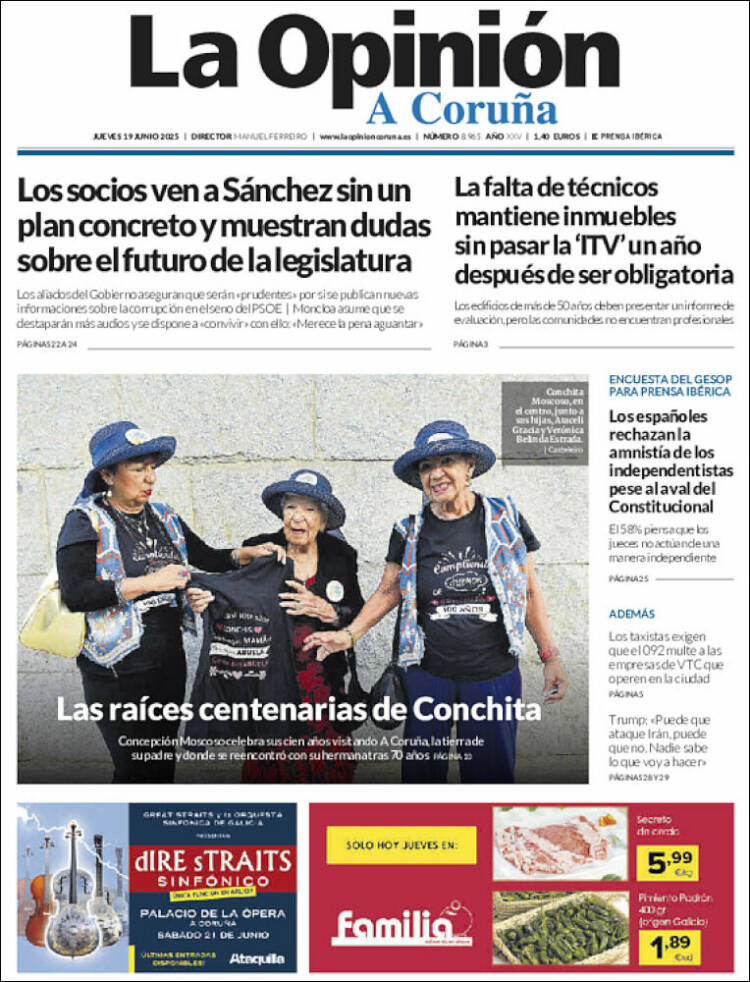 Portada de La Opinión de A Coruña (Spain)