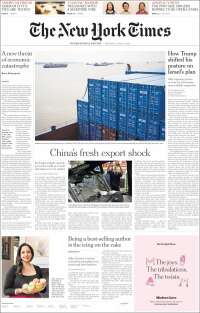 Portada de International New York Times (Europe)