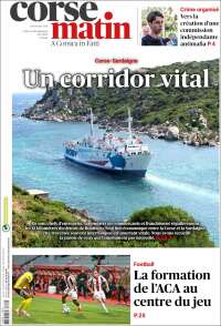 Portada de Corse-Matin (France)