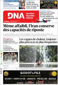 Portada de Les Dernières Nouvelles d'Alsace (France)