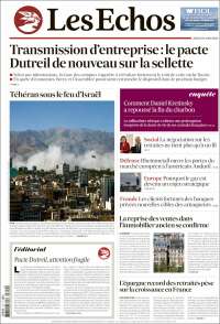 Portada de Les Echos (France)