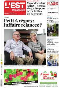 Portada de L'Est Republicain (France)