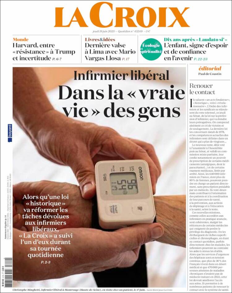 Portada de La Croix (France)